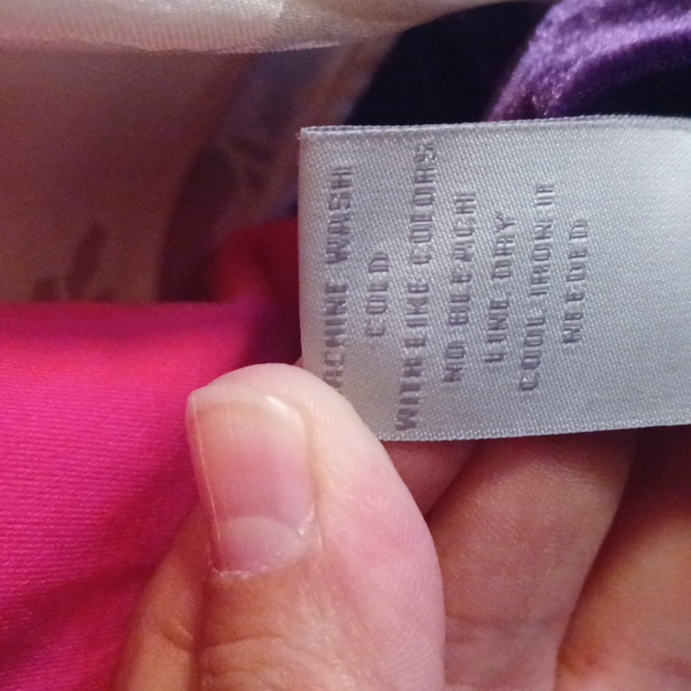 Charlotte Russe deep purple velour dress NWOT - Picture 6 of 7